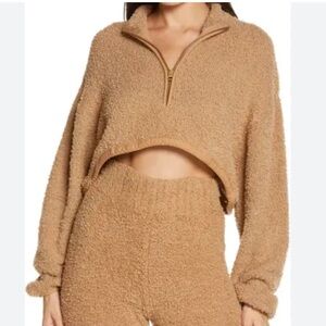 SKIMS Cozy Knit Crop Pullover Sweater